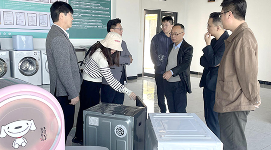 再續(xù)前緣！客戶遠道而來到訪金環(huán)電器洽談滾筒干衣機合作