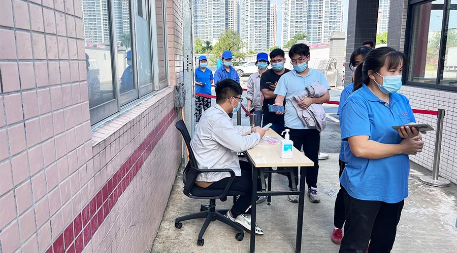 迅速防疫！金環(huán)電器積極配合醫(yī)護(hù)人員上門測(cè)核酸！