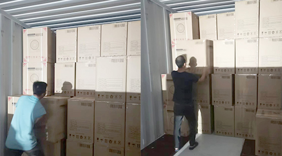 裝柜日常！日本客戶Sentern滾筒干衣機(jī)順利出貨