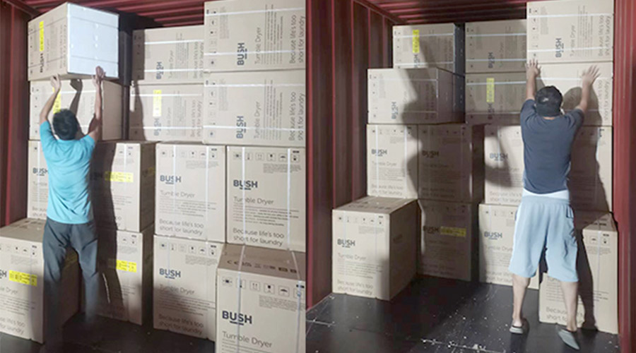 各司其職合力做好英國(guó)Argos客戶衣物烘干機(jī)出貨任務(wù)！