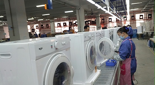 年底繁忙！金環(huán)電器全力保障英國(guó)Argos客戶滾筒干衣機(jī)生產(chǎn)